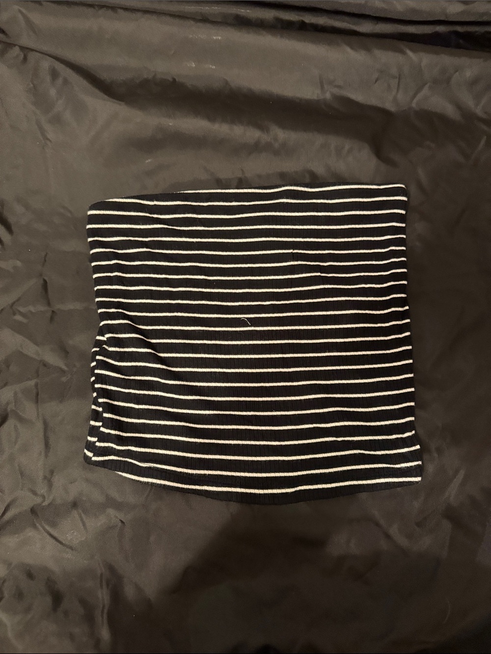 American Eagle Outfitters Black and White Striped Mini Tube top
